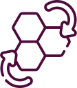 Chemical structure with rotation arrows.