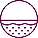 Abstract circular design featuring waves.